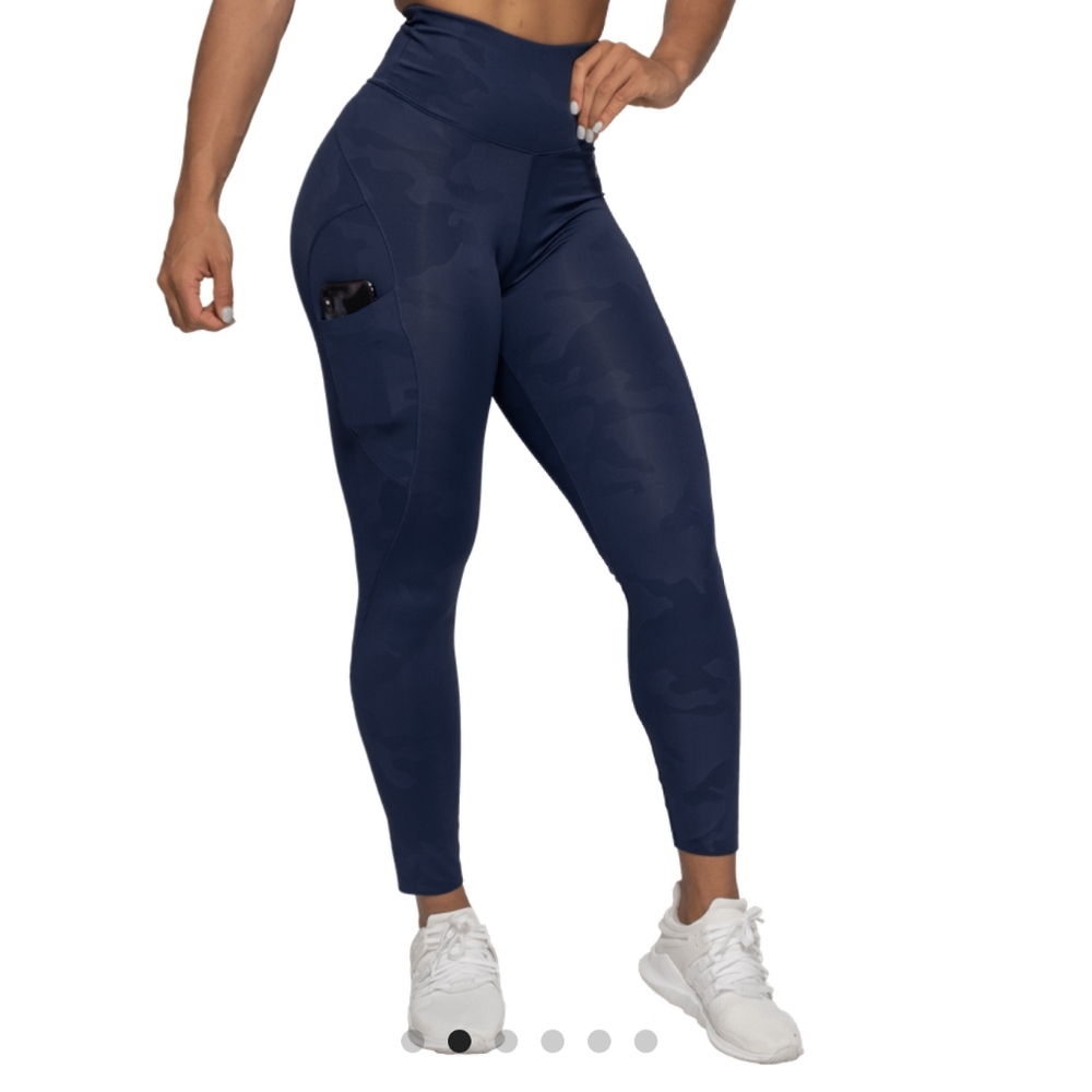 NWT Navy Camo Leggings